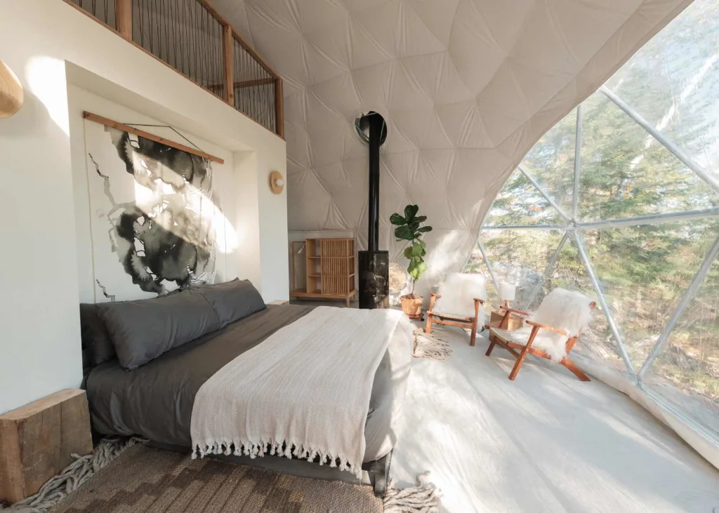 Klarhet luxury glamping tent interior